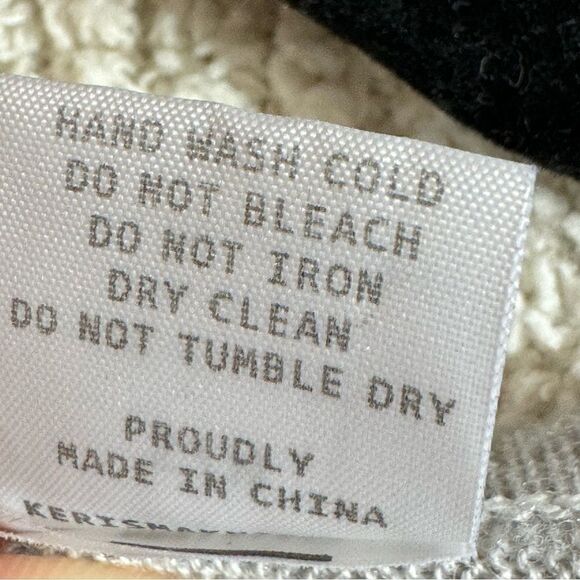 kerisma Sweater Womens Size S / M dolman sleeve V Neck Gray Knit oversized - Picture 7 of 11